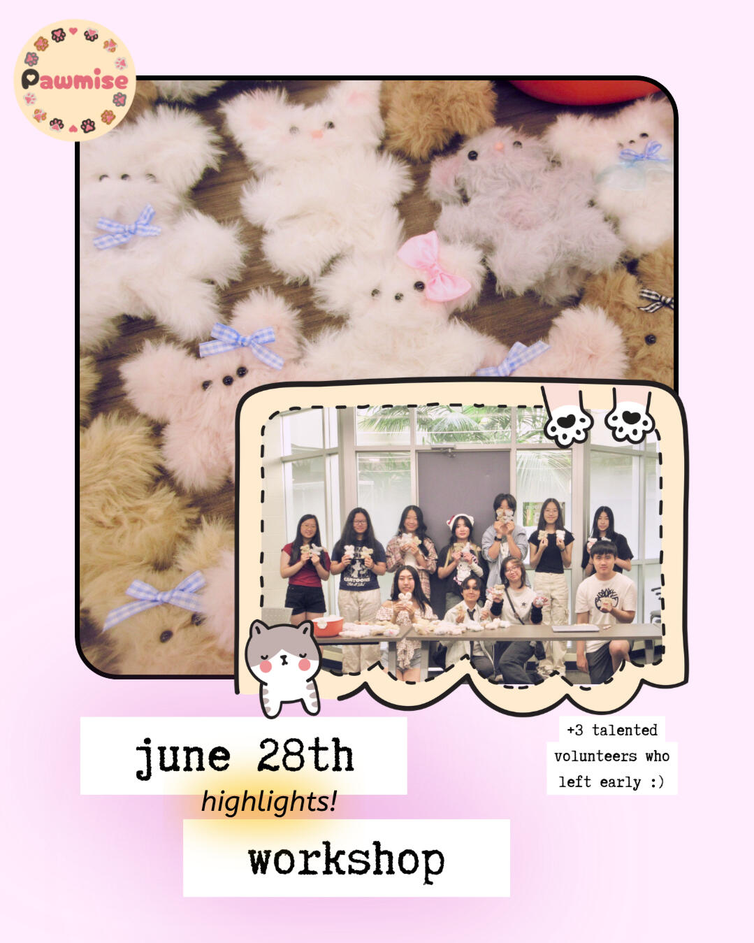 June 28th Volunteer Workshop